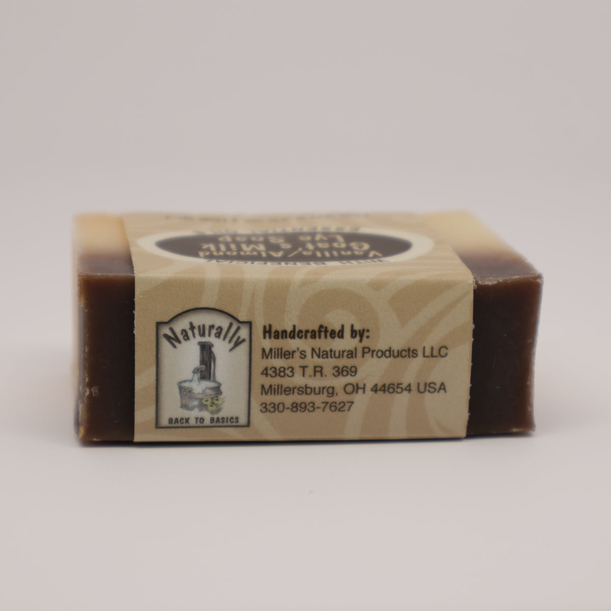 Vanilla/Almond Goats Milk Lye Soap Bar 3.75oz.