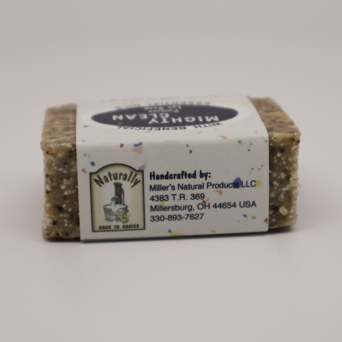 Mighty Clean Pumice Lye Soap Bar 3.75oz.
