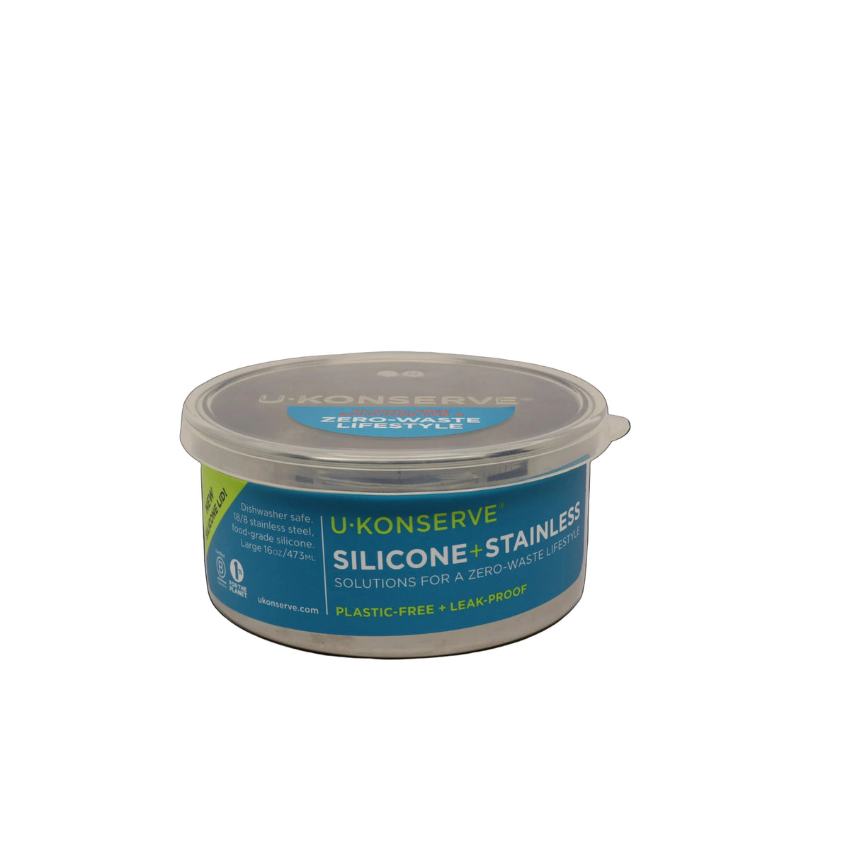 Silicone + Stainless Round Container