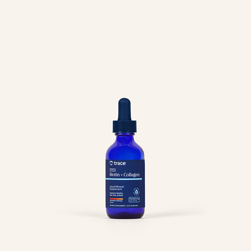 Liquid Ionic Biotin + Collagen 75000mcg Strawberry/Mango