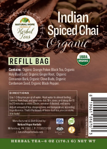 Indian Spiced Chai Tea 4oz.