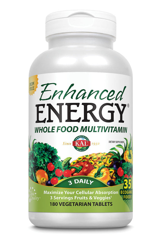 Enhanced Energy Multivitamin 3 Daily (Iron Free) 180 Count Tablets