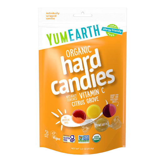 Organic Hard Candies Vitamin C & Citrus Grove 3.3oz.