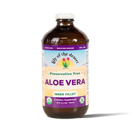 Aloe Vera Juice Inner Fillet Preservative Free 32oz.