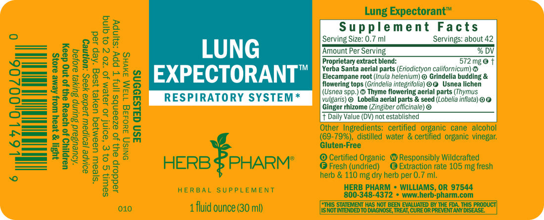 Lung Expectorant Tincture 1oz.