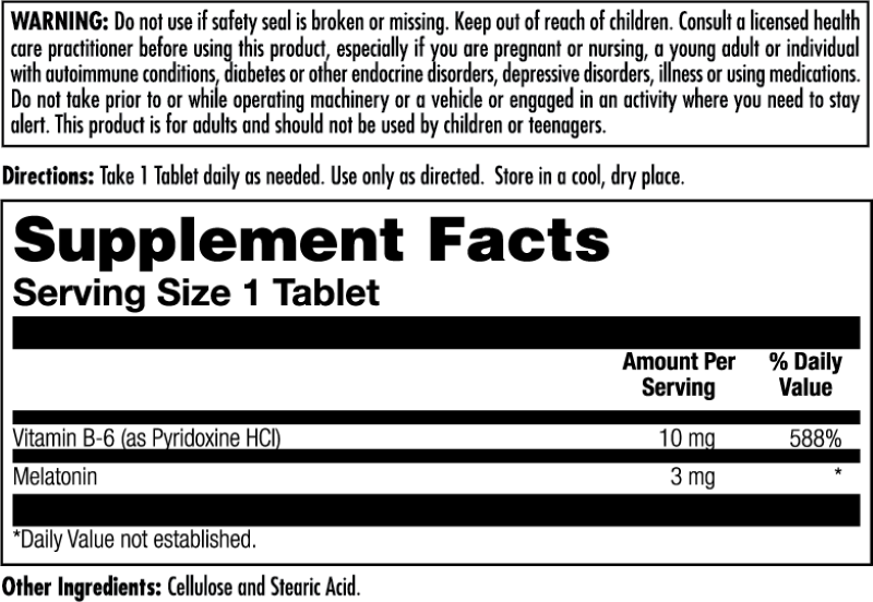 Melatonin 3mg 120 Count