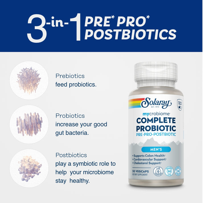 Mycrobiome Complete Probiotic Mens Formula 26 Strains 30 Count