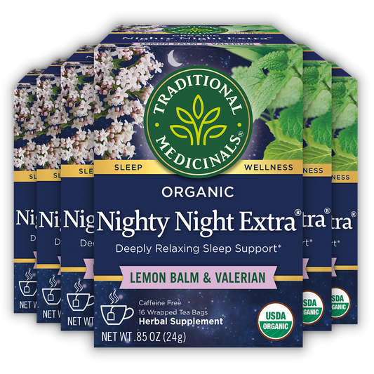 Organic Nighty Night Extra Lemon Balm & Valerian Tea 16 Count