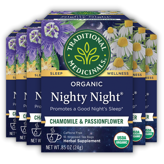 Organic Nighty Night Chamomile Passionflower Tea 16 Count