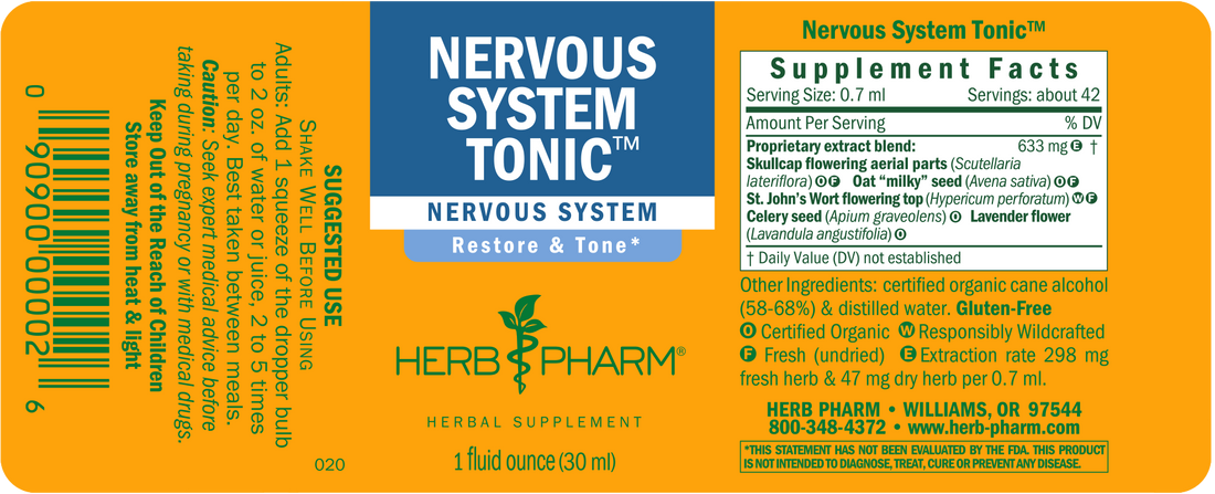 Nervous System Tincture 1oz.