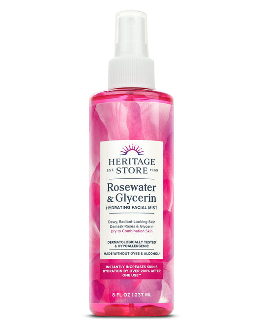 Rosewater Glycerin Facial Mist 4oz.