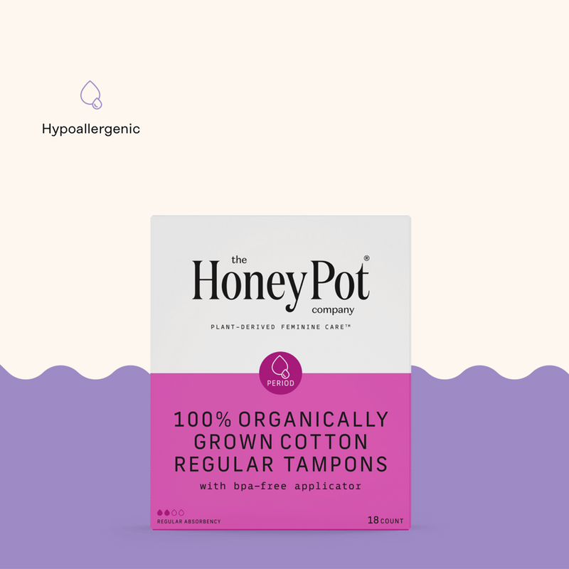 Organically Grown Regular Tampons 18 Count