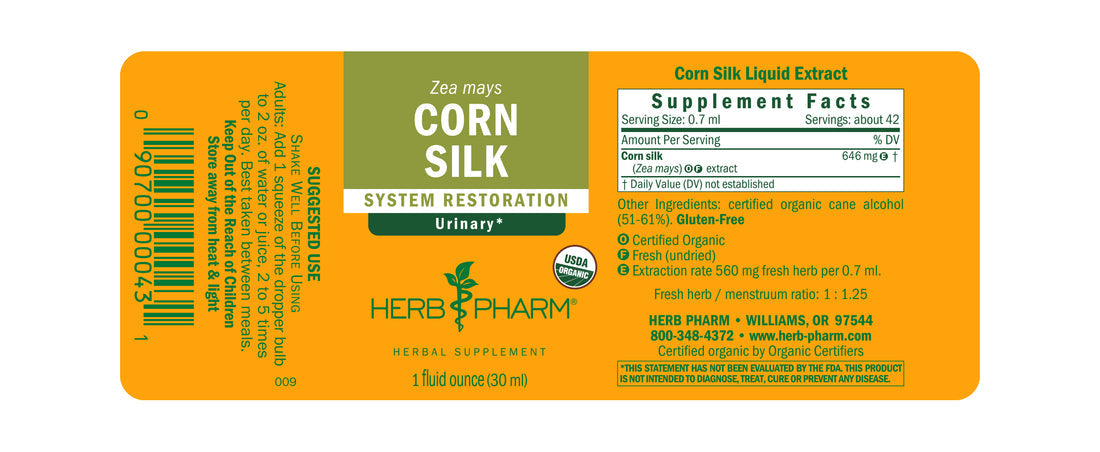 Corn Silk Extract Tincture 1oz.