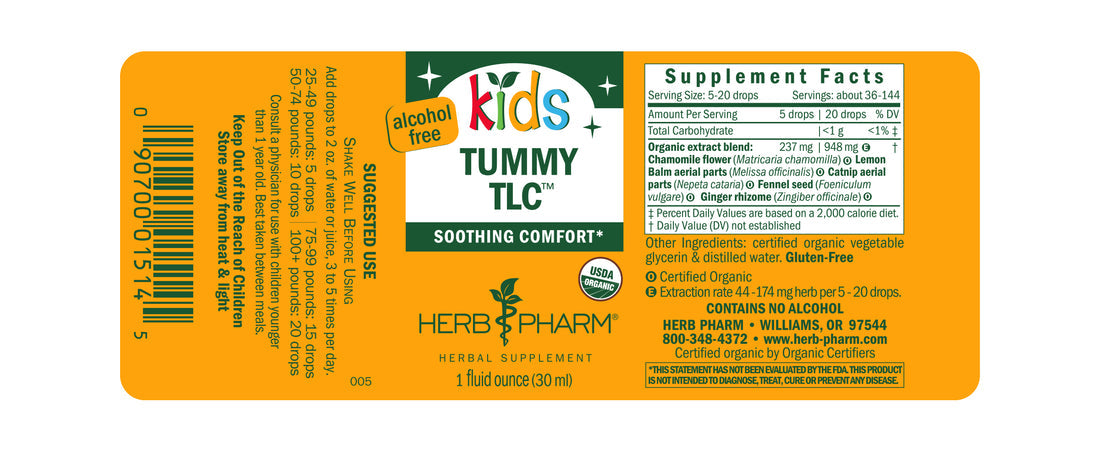 Kids Tummy TLC Tincture 1oz.