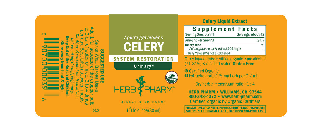 Celery Extract Tincture 1oz.