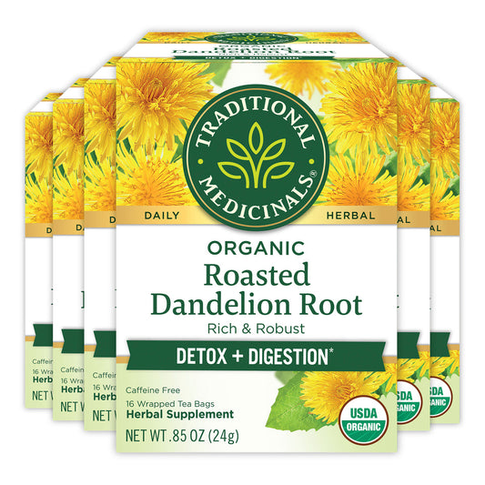 Organic Roasted Dandelion Root Tea 16 Count
