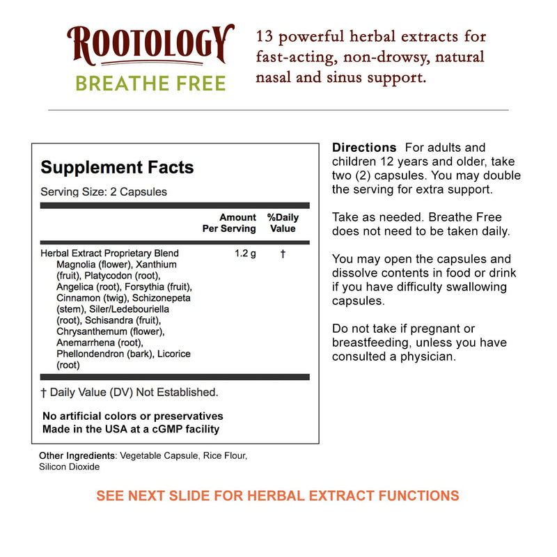 Rootology Breathe Free 40 Count