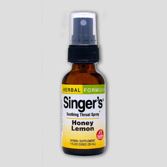 Singers Soothing Throat Spray Honey Lemon 1oz.