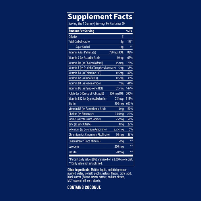 Womens Multi Gummies   Sugar Free  60 count