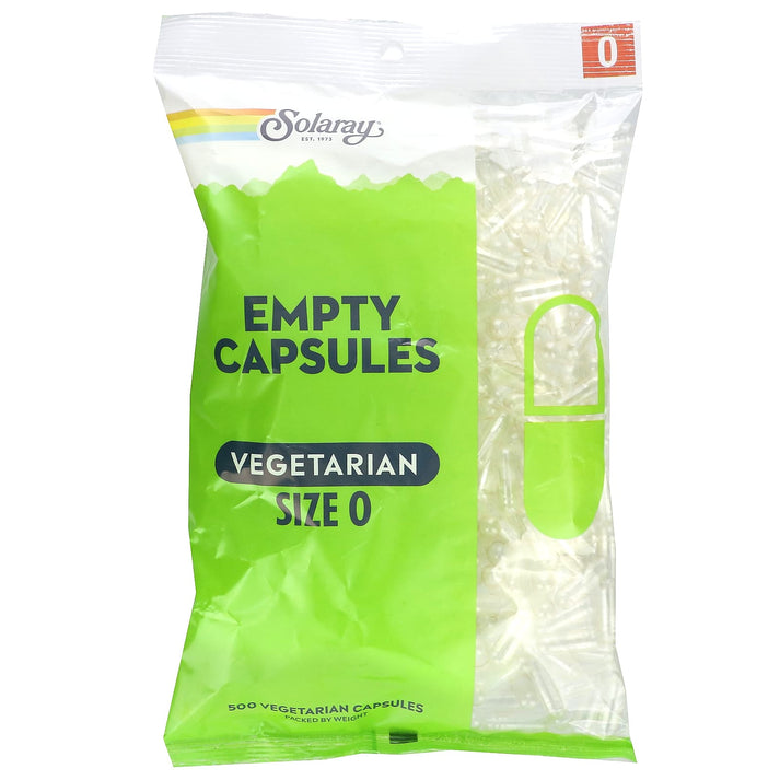 Empty Capsules Vegetarian Size 0 500 Count