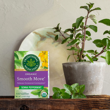 Organic Smooth Move Senna Peppermint Tea 16 Count