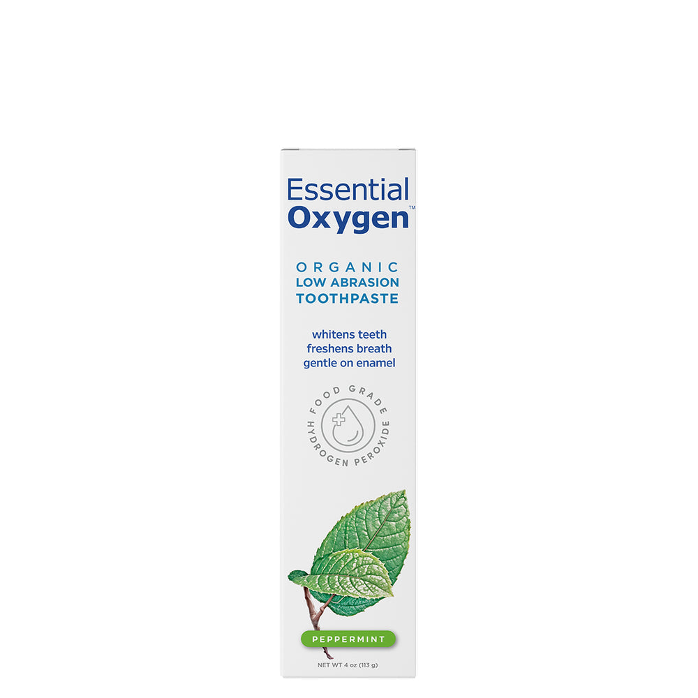 Organic Low Abrasion Toothpaste Peppermint 4oz.