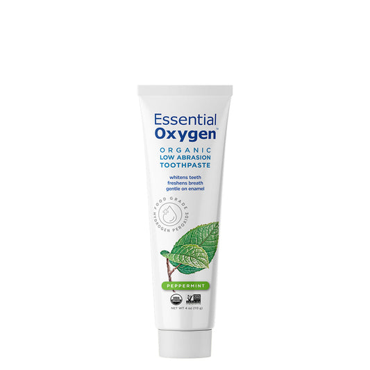 Organic Low Abrasion Toothpaste Peppermint 4oz.