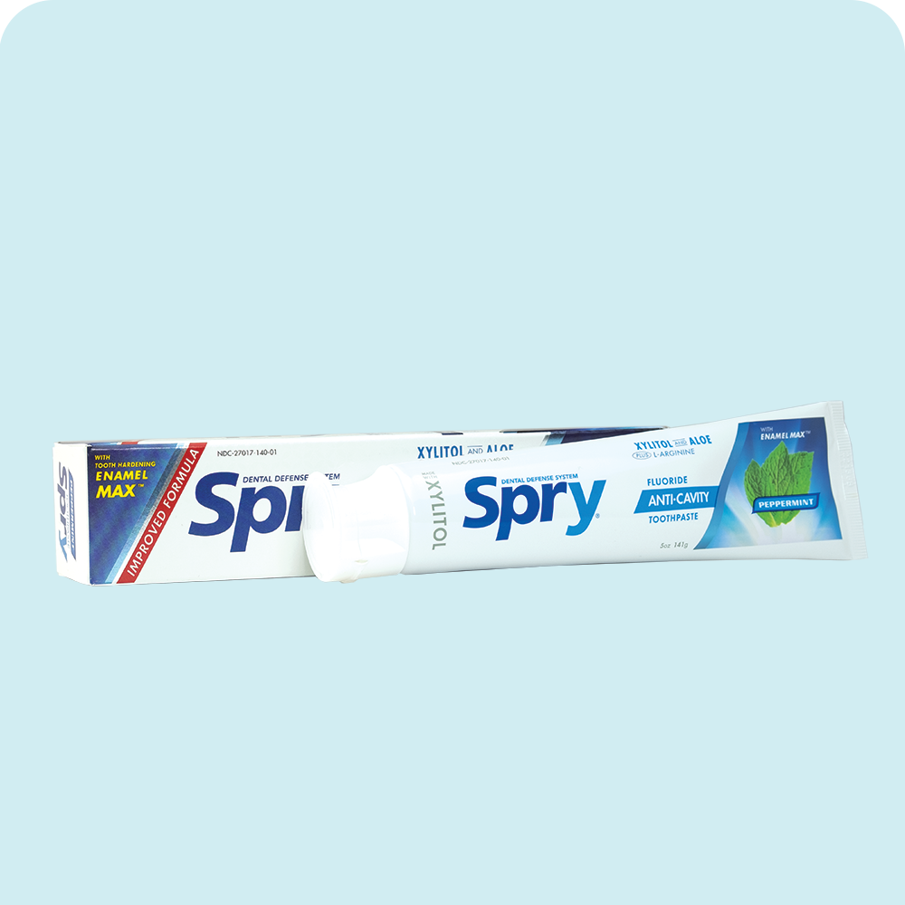 Spry Toothpaste Peppermint (No Fluoride)