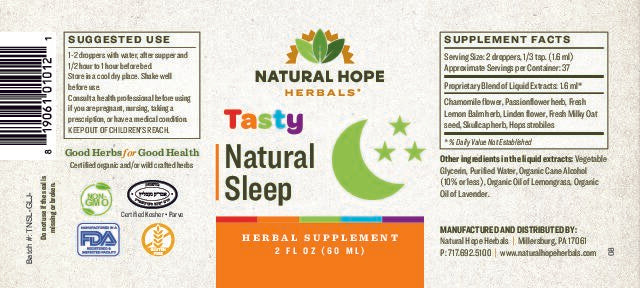 Tasty Natural Sleep Tincture 2oz.