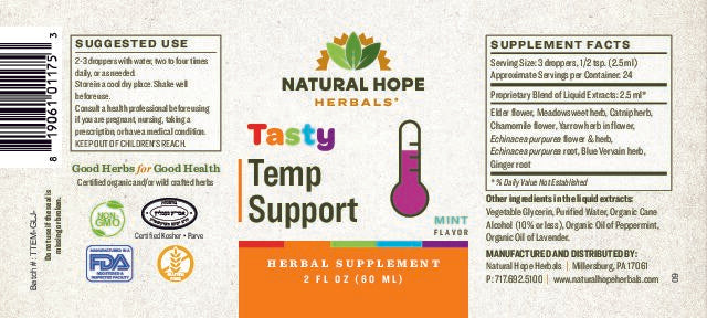 Tasty Temp Support Tincture 2oz.