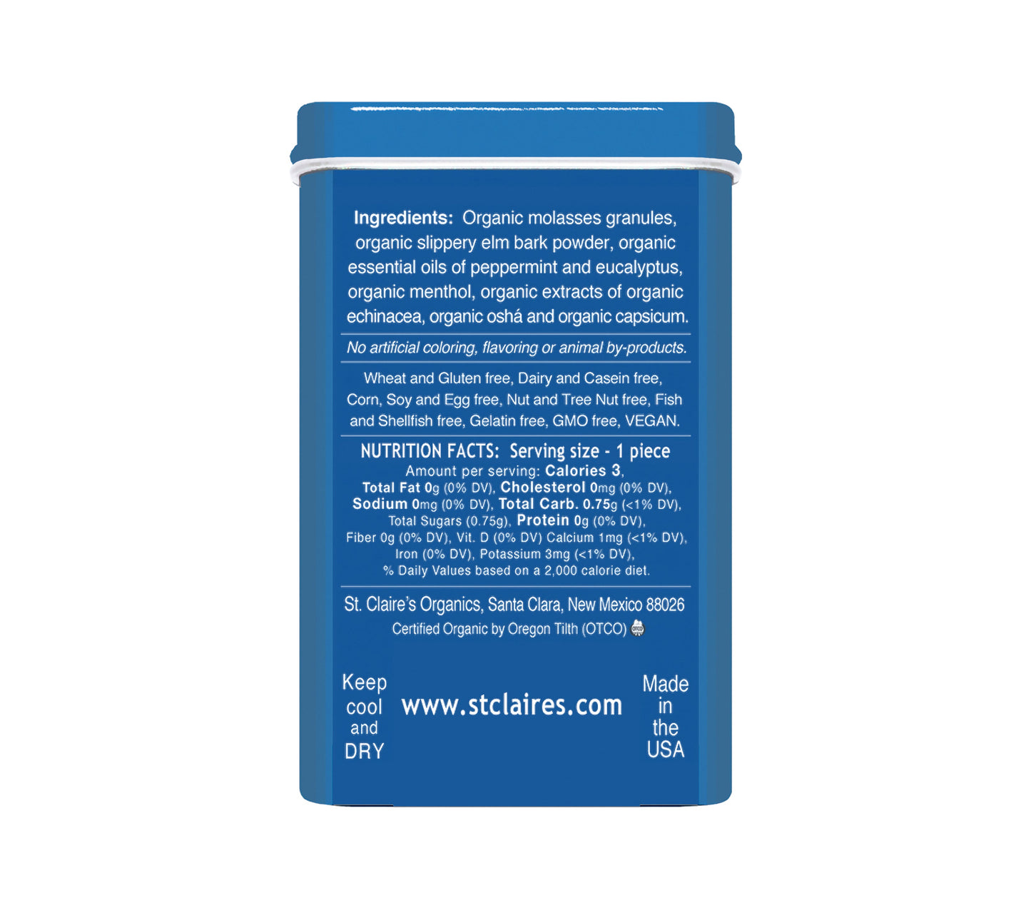 Organic Throat Soothers 45 Count
