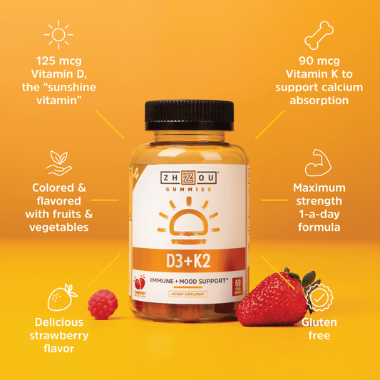 Vitamins K2 + D3 Gummies 60 Count