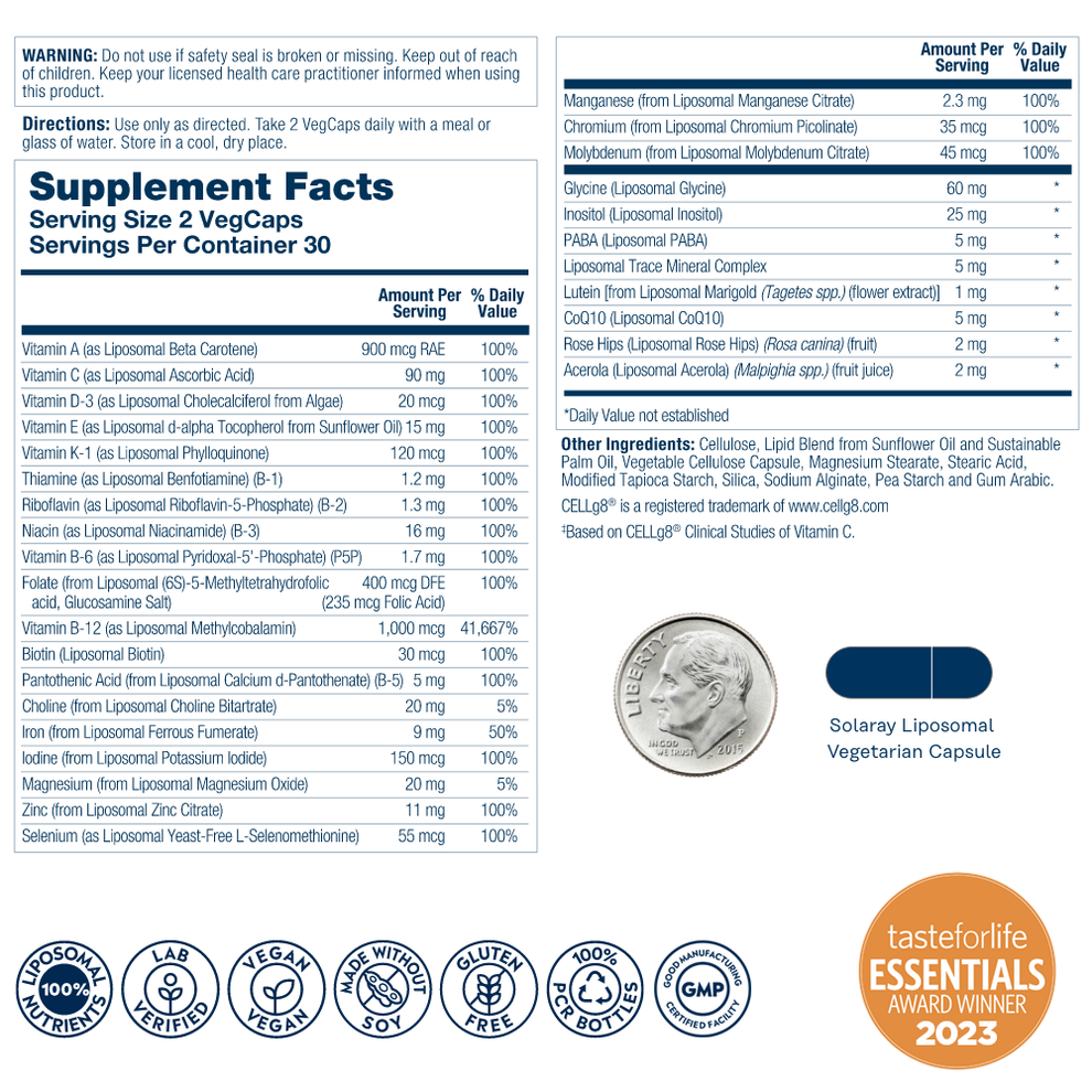 Liposomal Multivitamin Universal 60 Count