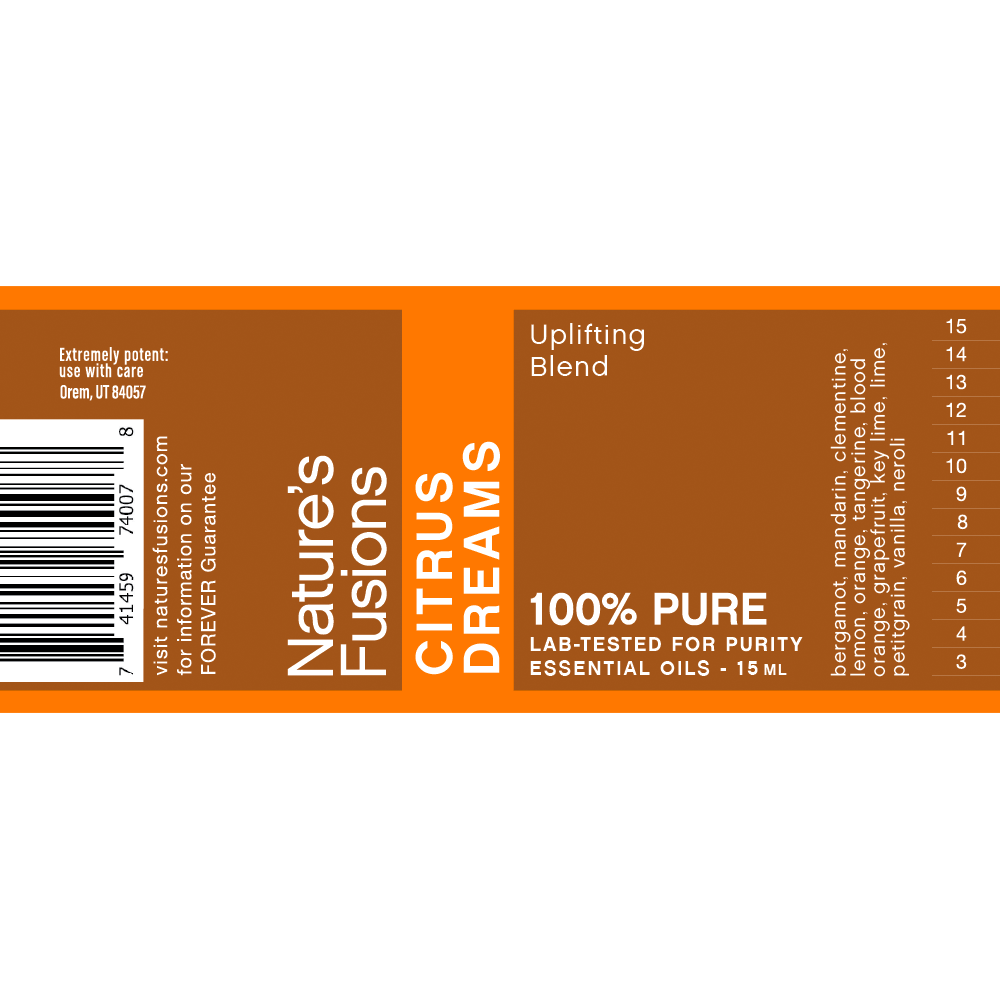 Uplifting Citrus Dreams Blend Essential Oil 15ml