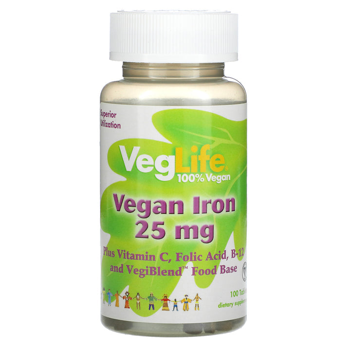 Vegan Iron 25mg 100 Count