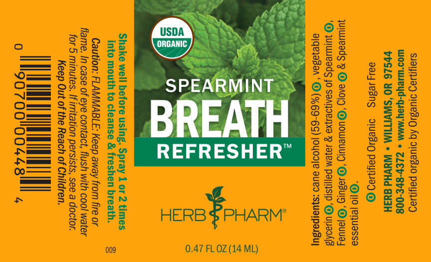 Breath Refresher Spearmint Spray 1oz.