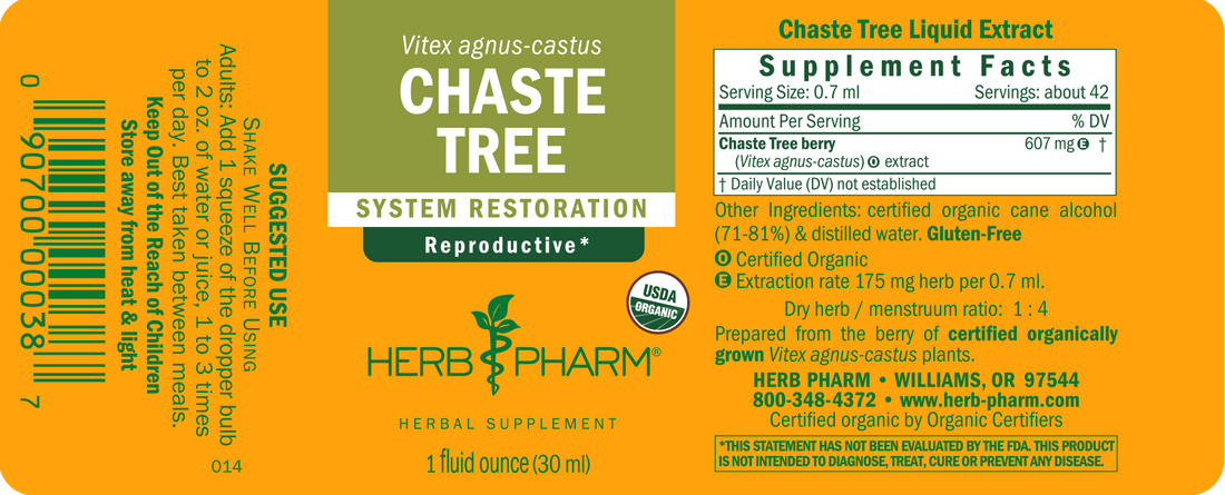 Chaste Tree Extract Tincture 1oz.