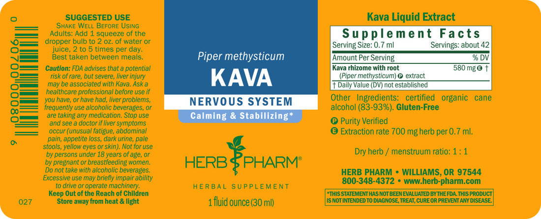 Kava Extract Tincture 1oz.
