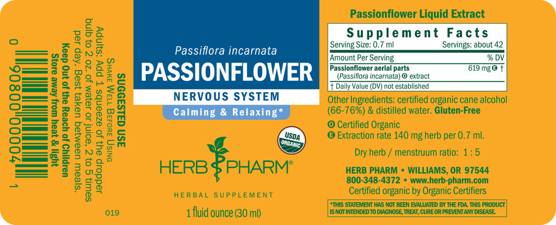 Passionflower Extract Tincture 1oz.