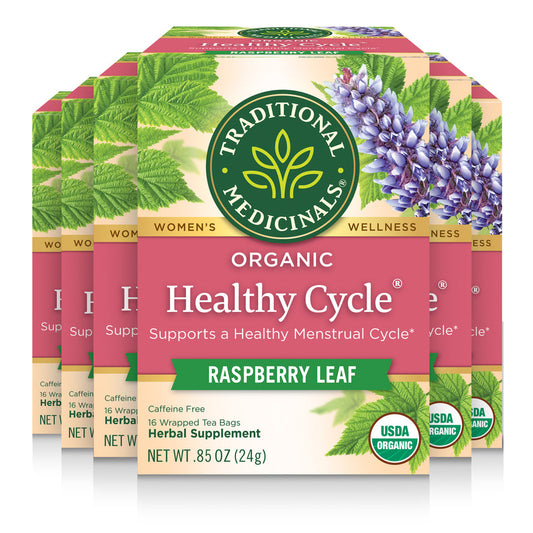 Organic Healthy Cycle Raspberry Leaf Tea  16 Count