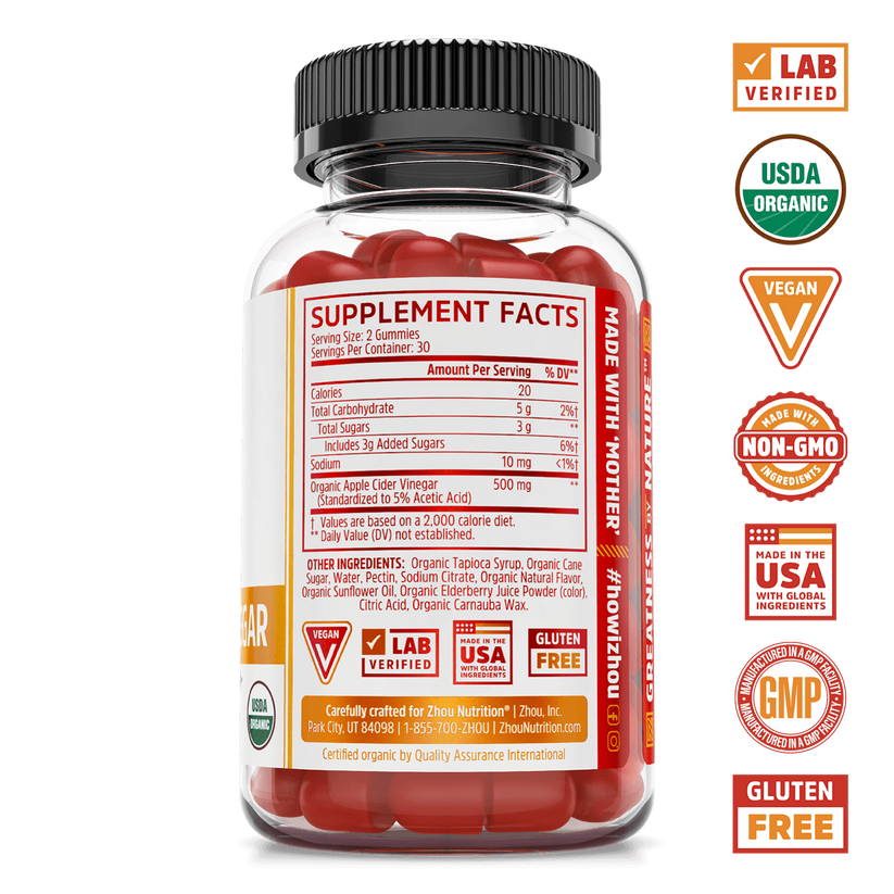 Apple Cider Vinegar Gummies 60 Count