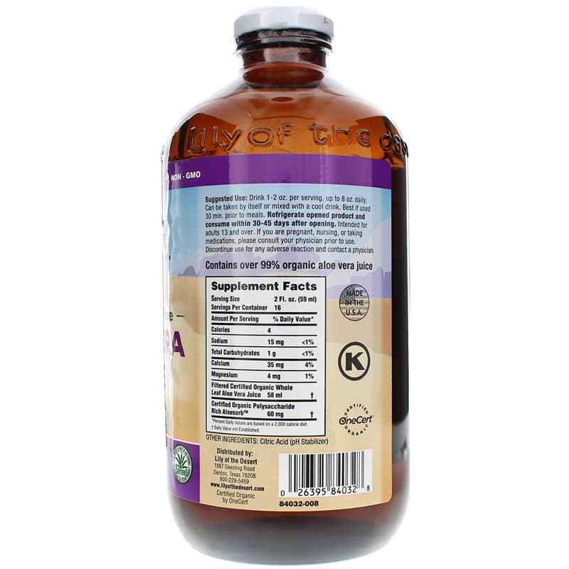 Aloe Vera Whole Leaf Preservative Free