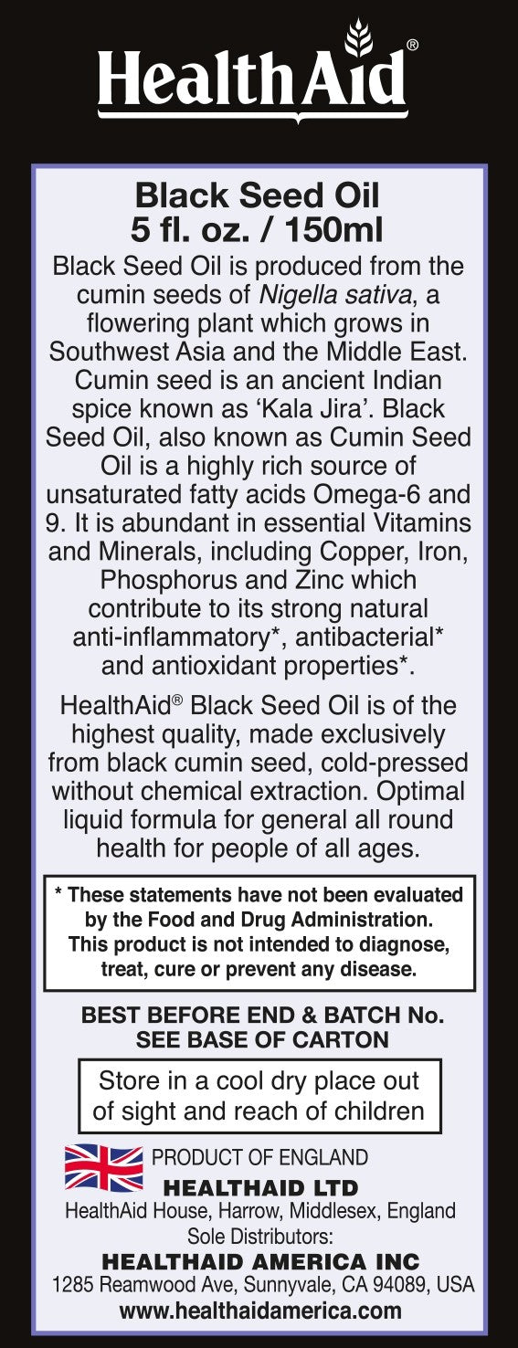 Black Seed Oil 5oz.