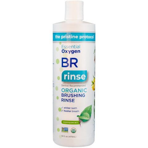 Peppermint Brushing Rinse Organic 16oz.