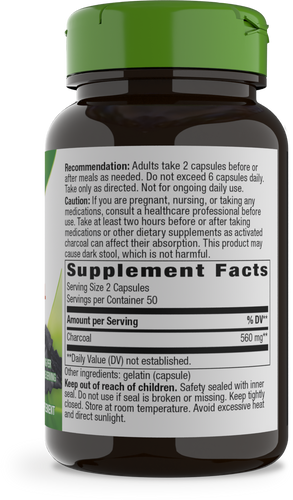 Activated Charcoal 100 Count