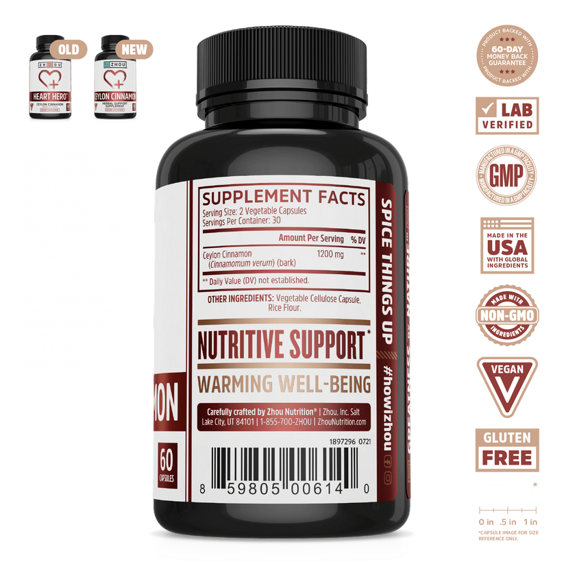 Ceylon Cinnamon 60 Capsules