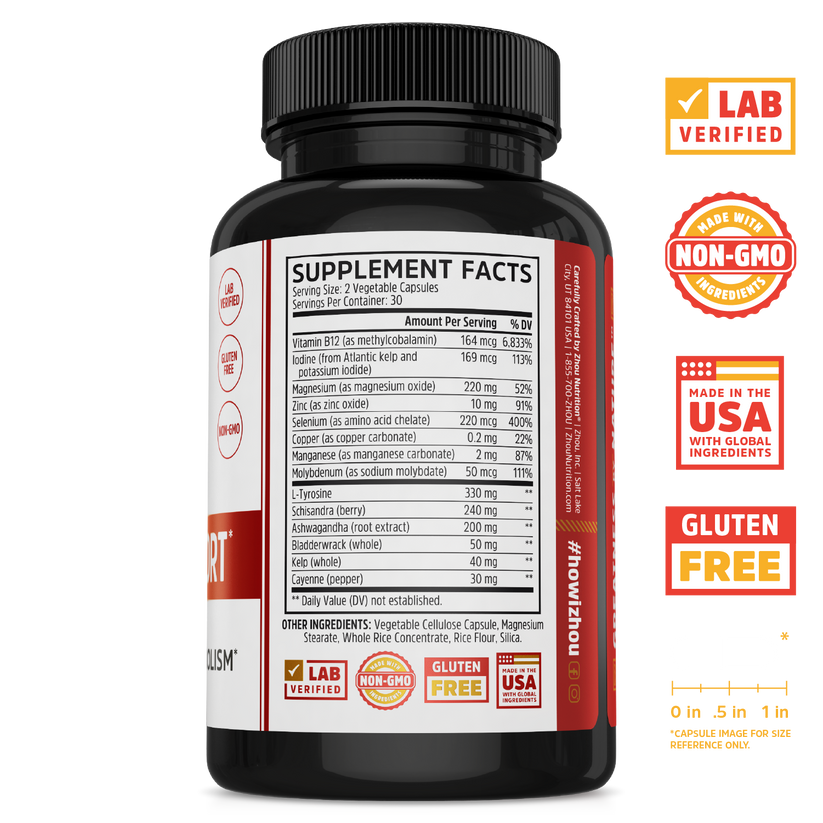 Thyroid Support W/Iodine 60 Count