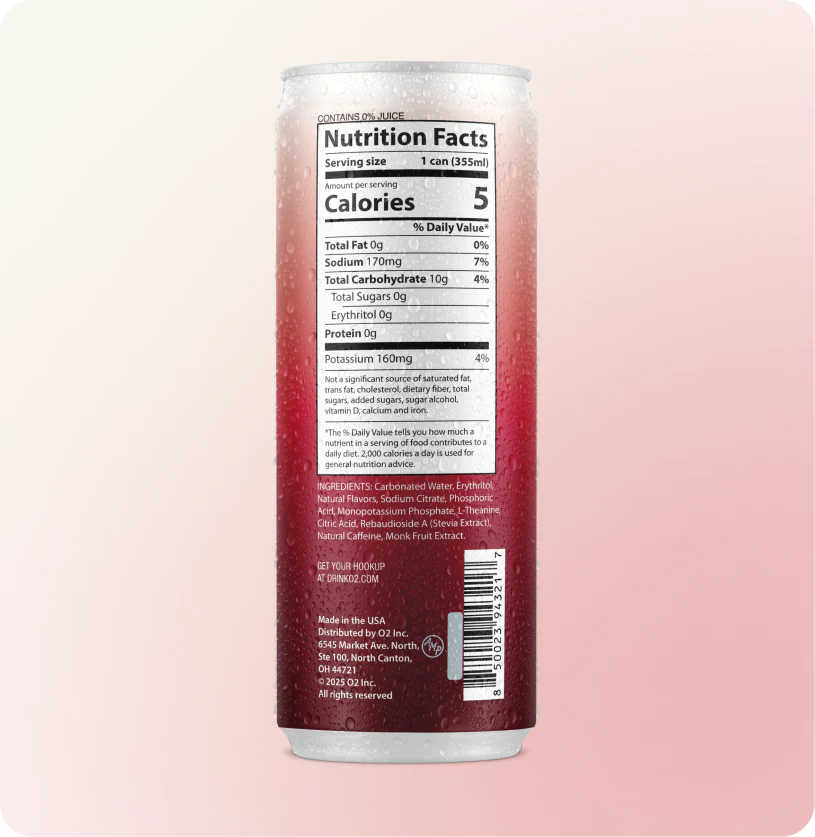 O2 Energy Cherry Cola