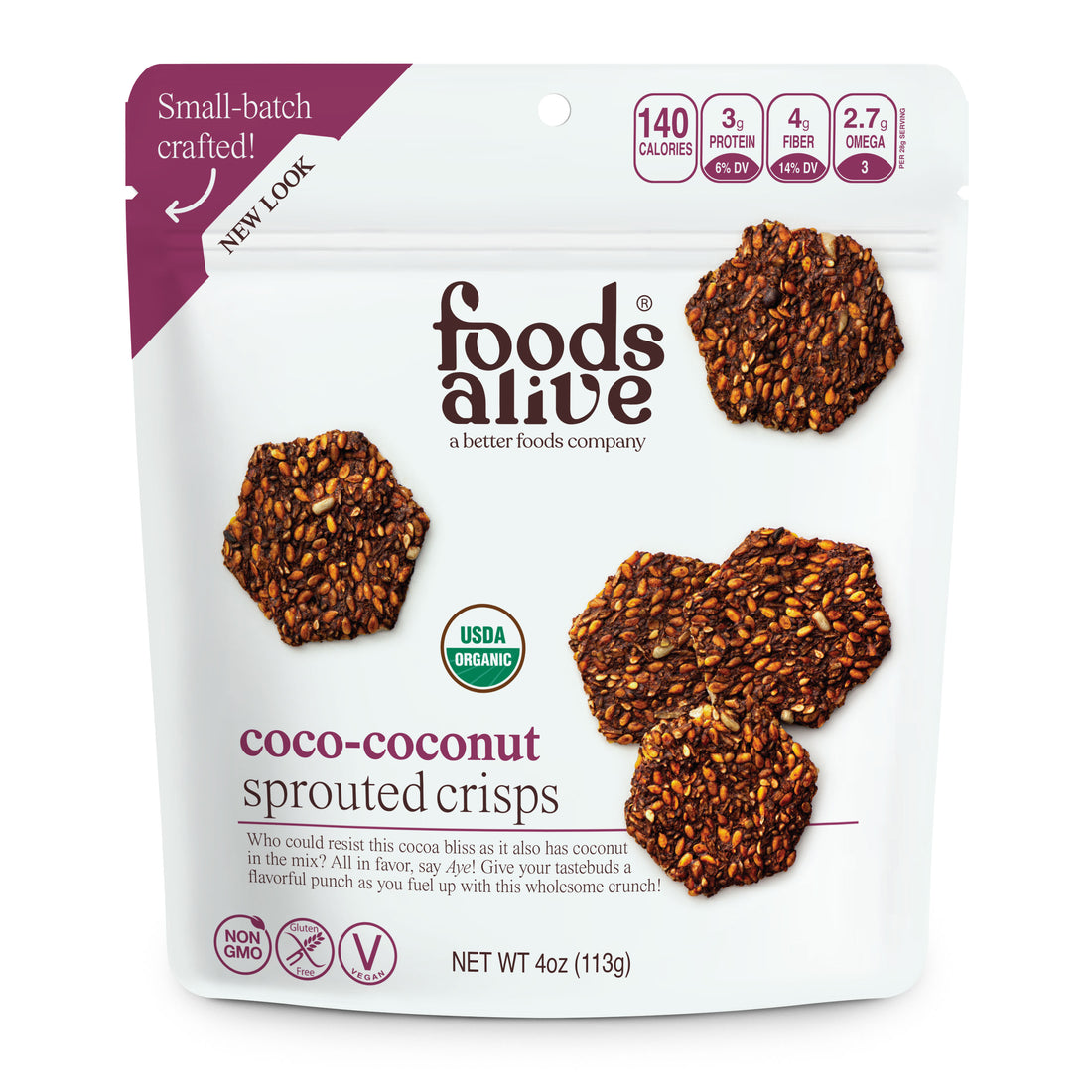 Organic Coco Coconut Sprouted Crisps