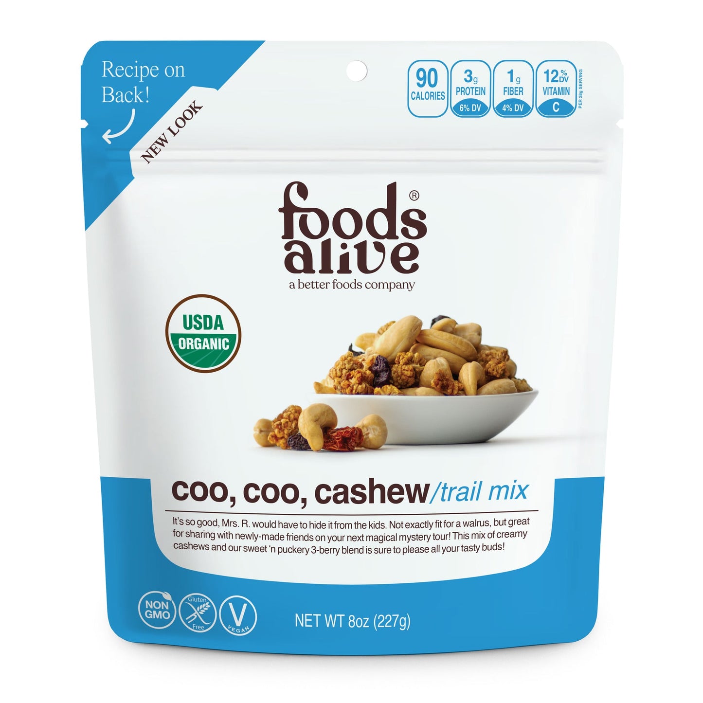 Coo, Coo, Cashew Mix/Trail Mix 8oz.